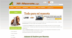 Desktop Screenshot of mi-mascota.info